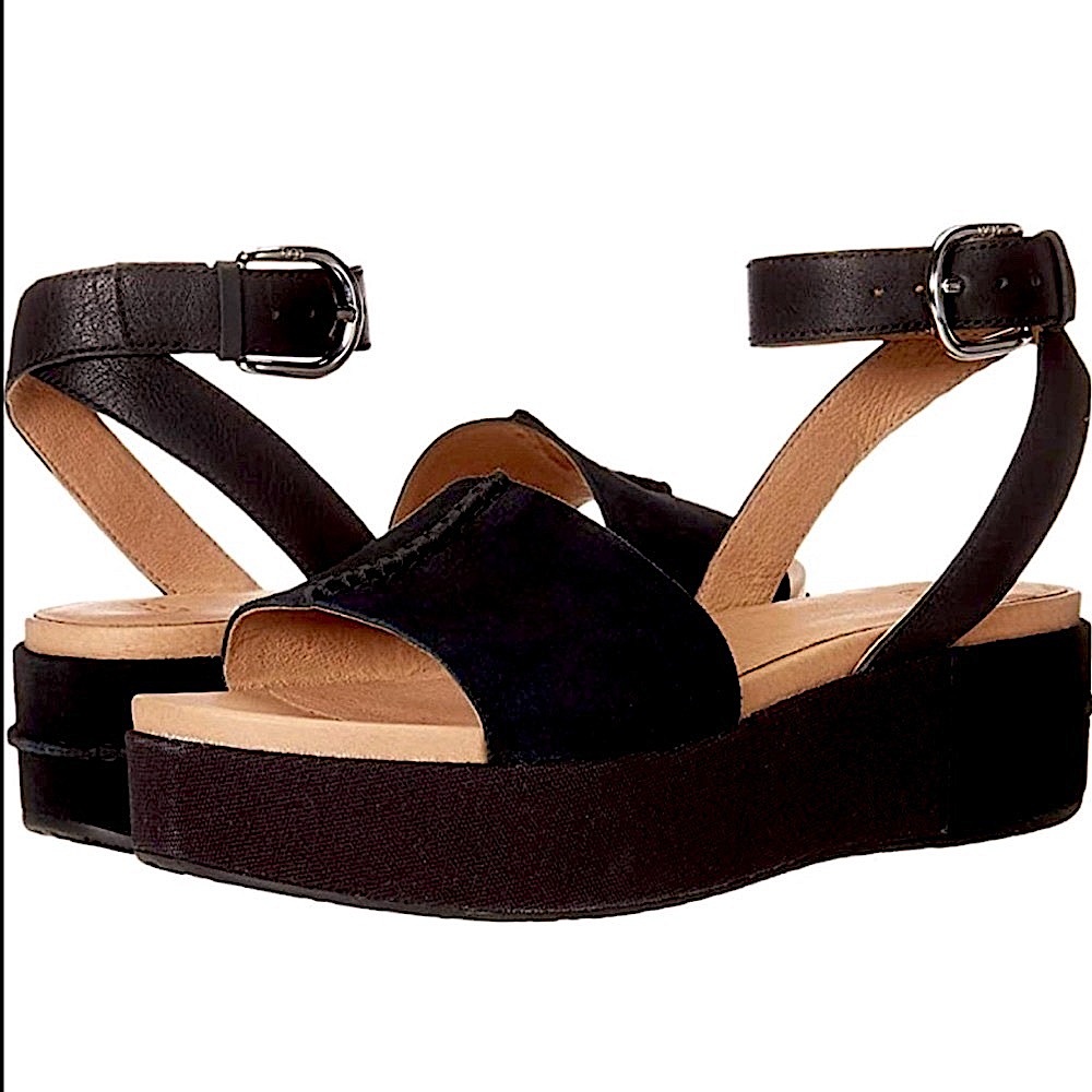 NWT UGG Lennox Black Platform Sandal